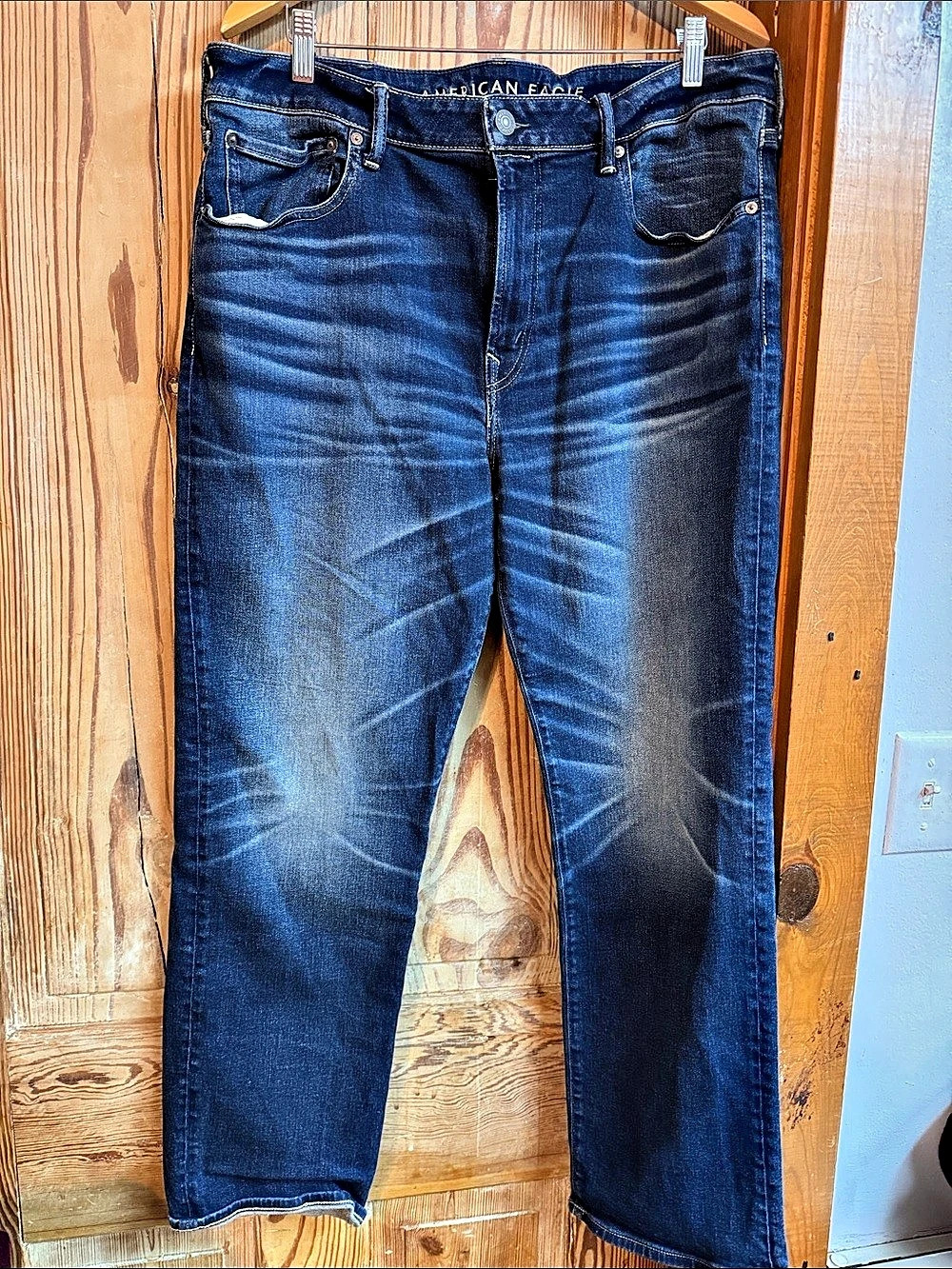 American Eagle Relaxed Straight Men's Blue Jeans Waist 38 x 32